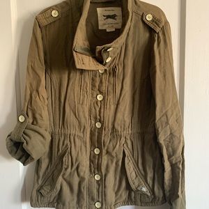 Soft Khaki Green Obey Jacket - Womens